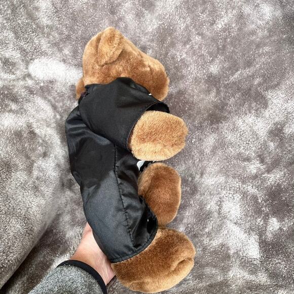 Vintage 1990s y2k Halloween Bear Nylon Skeleton Costume Plush Stuffed Toy - Picture 7 of 13